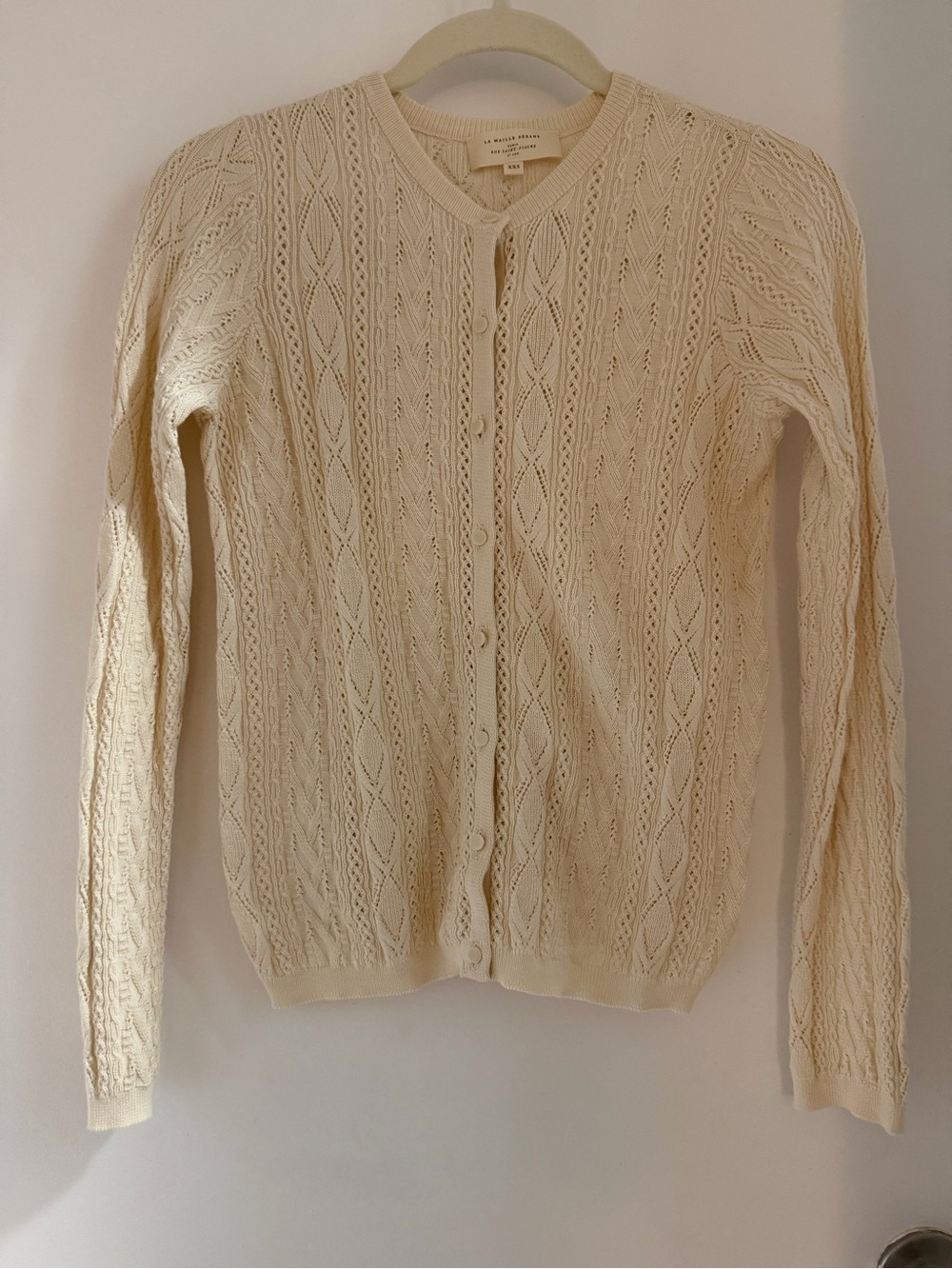 NWOT - Sezane Ruben Cardigan Cream - Picture 4 of 5